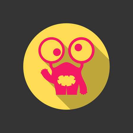 Flat monsterのイラスト素材