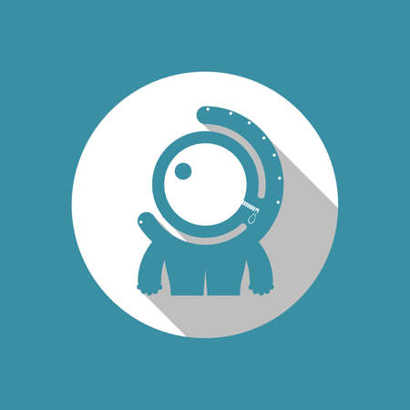 Flat monsterのイラスト素材