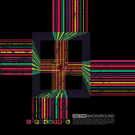 Retro grunge background - vectorのイラスト素材