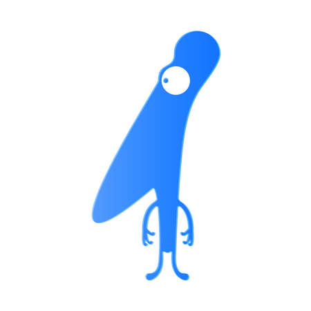 monster on white backgroundのイラスト素材