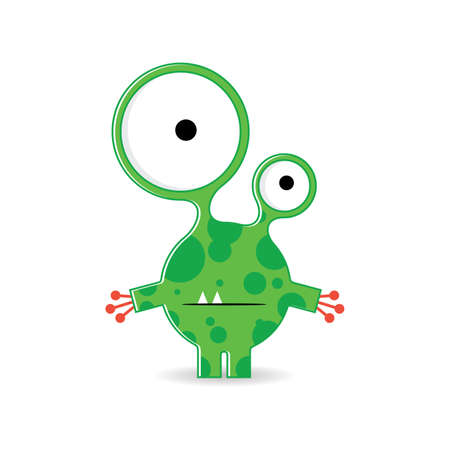 Monster isolated on whiteのイラスト素材