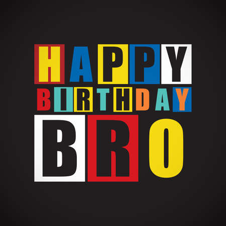 Retro Happy birthday card  Vector illustrationのイラスト素材