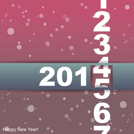 Happy New Year card. Vector illustrationのイラスト素材