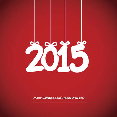 Happy New Year card. Vector illustration