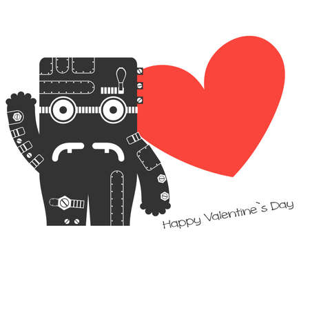 Monster with heartのイラスト素材