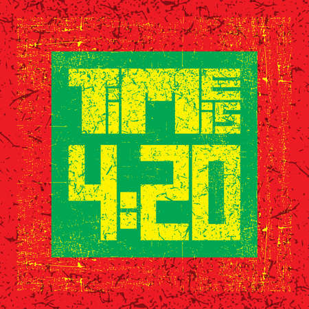 420 time quote. Vector illustrationのイラスト素材