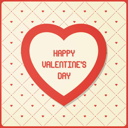 Happy Valentines Day card. Greeting card.Vector illustrationのイラスト素材