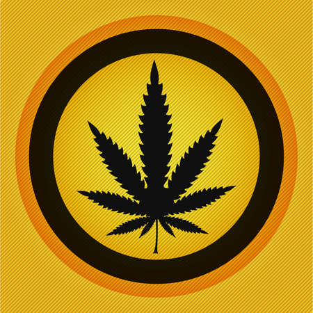Cannabis leaf,  rastafarian background, vector illustrationのイラスト素材