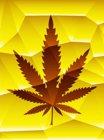 Cannabis leaf,  rastafarian background, vector illustrationのイラスト素材