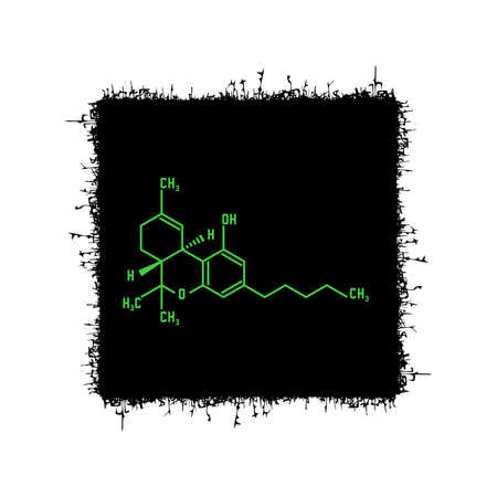 Marijuana formula, vector illustrationのイラスト素材