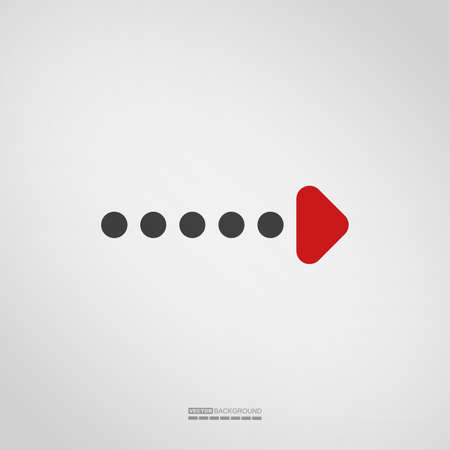 Arrow icon on grey background, Element for different kind of design. vector illustration.のイラスト素材