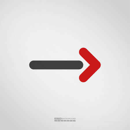 Arrow icon on grey background, Element for different kind of design. vector illustration.のイラスト素材