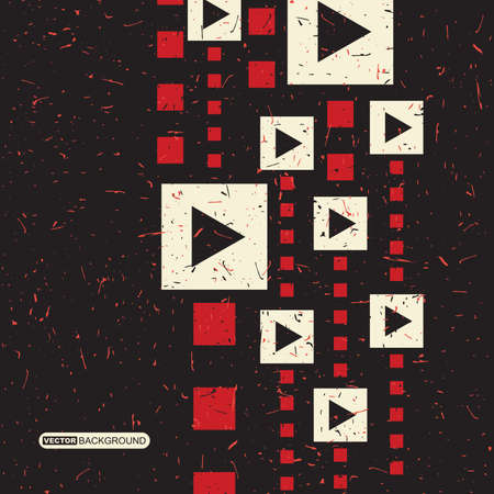 Abstract grunge background with arrows. Vector illustrationのイラスト素材