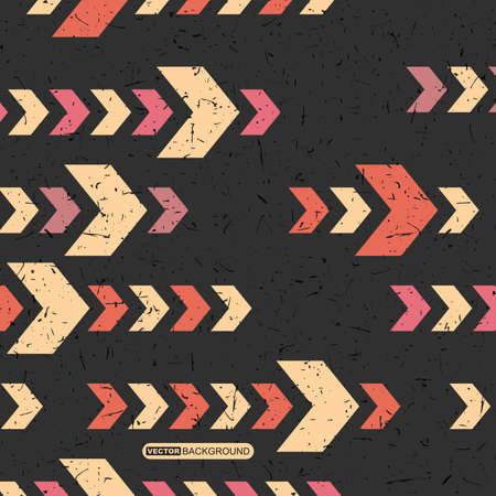 Abstract grunge background with arrows. Vector illustrationのイラスト素材