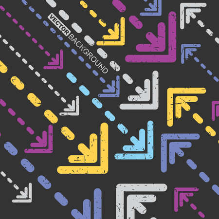 Abstract grunge background with arrows. Vector illustrationのイラスト素材