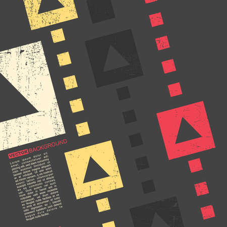Abstract grunge background with arrows. Vector illustrationのイラスト素材