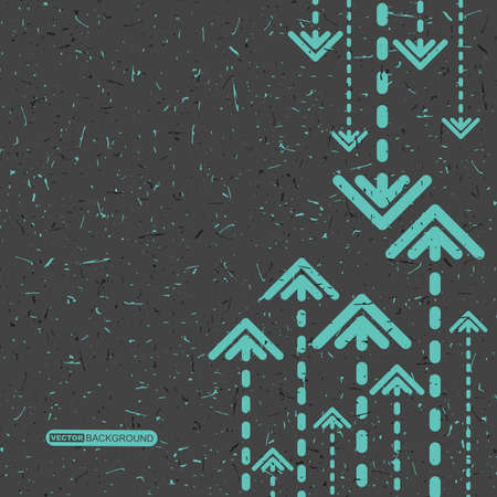 Abstract grunge background with arrows. Vector illustrationのイラスト素材