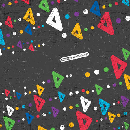 Abstract grunge background with arrows. Vector illustrationのイラスト素材