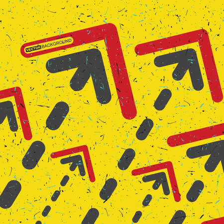 Abstract grunge background with arrows. Vector illustrationのイラスト素材