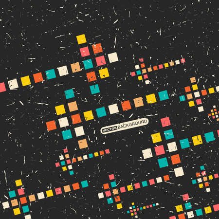 Abstract grunge background with arrows. Vector illustration