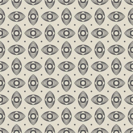 Decorative seamless pattern with different geometric shapes on desert yellow background. vector illustrationのイラスト素材