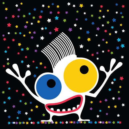 Cute monsterのイラスト素材