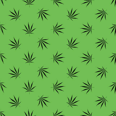 Marijuana leaves - seamless patternのイラスト素材
