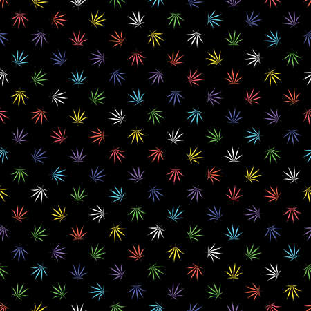 Marijuana leaves - seamless patternのイラスト素材