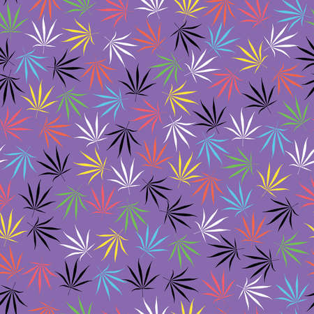 Marijuana leaves - seamless patternのイラスト素材