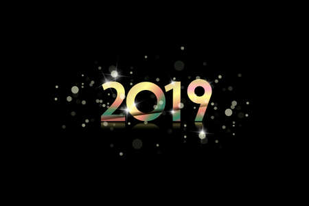 New Year 2019 gift card.