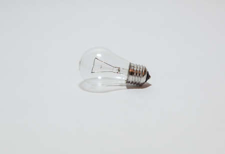 Electric lamp on a white background の写真素材