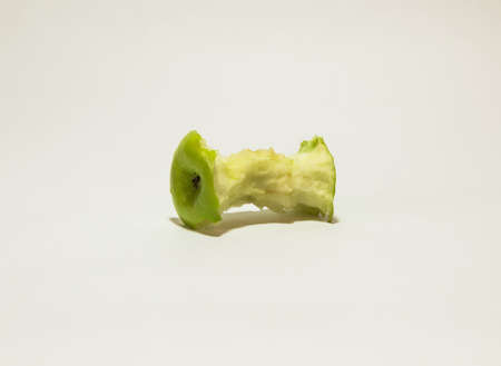 Stub of green apple の写真素材