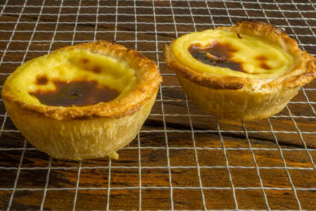 Pasteis de Belem is a typical Portuguese egg tart pastries. Pastel de nata