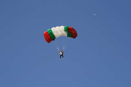 Skydiver Parachute Open, Sky, Adrenalineのeditorial素材