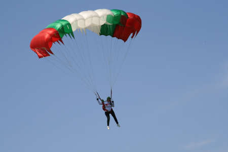 Skydiver Parachute Open, Sky, Adrenalineのeditorial素材