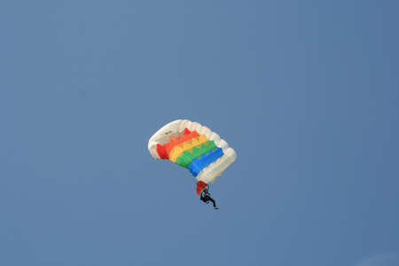 Skydiver Parachute Open, Sky, Adrenalineのeditorial素材