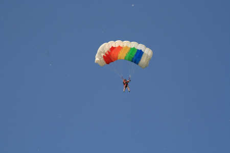 Skydiver Parachute Open, Sky, Adrenalineのeditorial素材