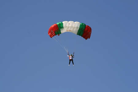 Skydiver Parachute Open, Sky, Adrenalineのeditorial素材