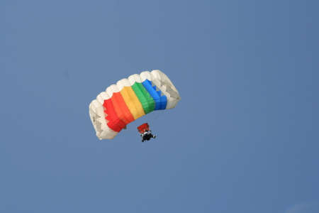 Skydiver Parachute Open, Sky, Adrenalineのeditorial素材