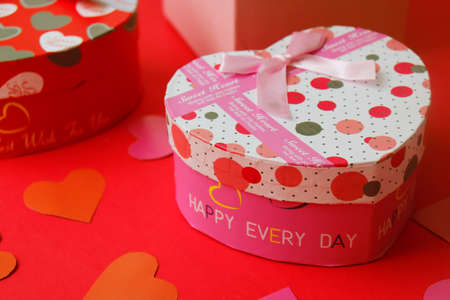 Gifts for Valentines Day. Background with a place for text on Valentines day. love background....