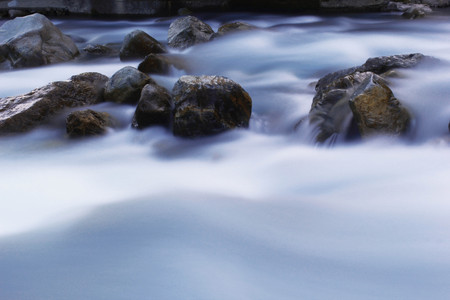 Green river water in Pakistan - Long exposure