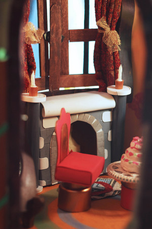 Beautiful Interior of a miniature doll houseのeditorial素材