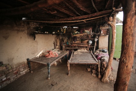 Interior Of A House In A Village In Sindh, Pakistan 27/08/2017のeditorial素材