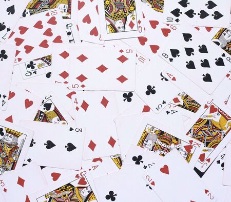 Playing Cards Background - So many playing cards on the floorのeditorial素材