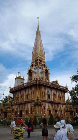 Wat Chalong Temple In Chalong Subdistrict, Mueang Phuket District, Thailand 18/11/2019のeditorial素材