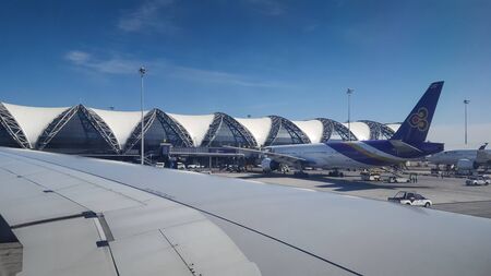 Beautiful Suvarnabhumi Airport, In Bankok, Thailand 26/11/2019のeditorial素材