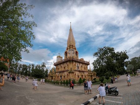 Wat Chalong Temple In Chalong Subdistrict, Mueang Phuket District, Thailand 18/11/2019のeditorial素材
