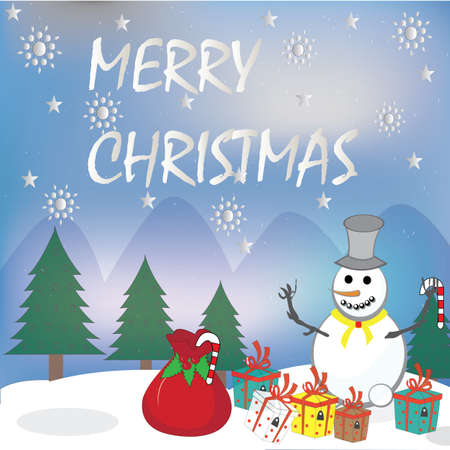 Happy new year 2020. Vector illustration design with blue color with gifts and cards. Vector illustration.のイラスト素材