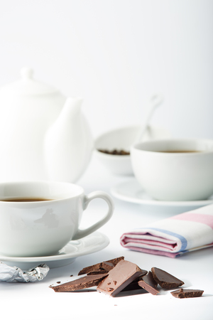 tea, dates, white, white cupの写真素材