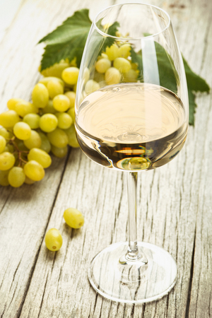 white wine, grapesの写真素材